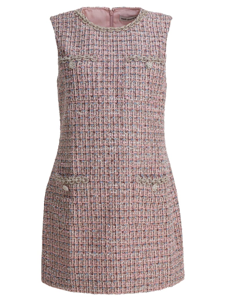 mini bouclé dress by Selfnex
