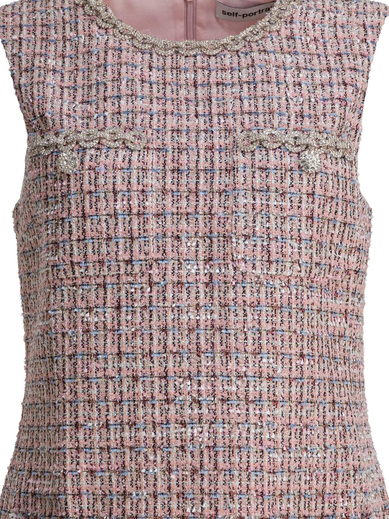 mini bouclé dress by Selfnex