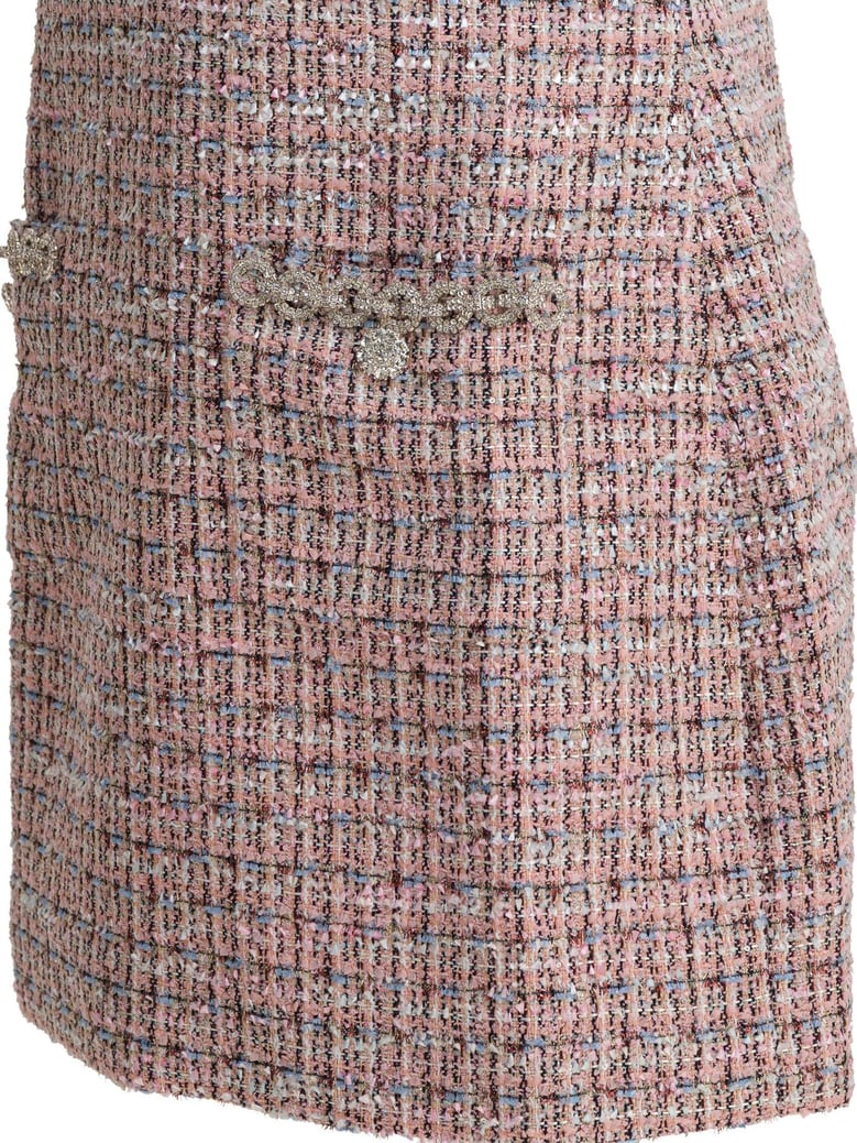 mini bouclé dress by Selfnex