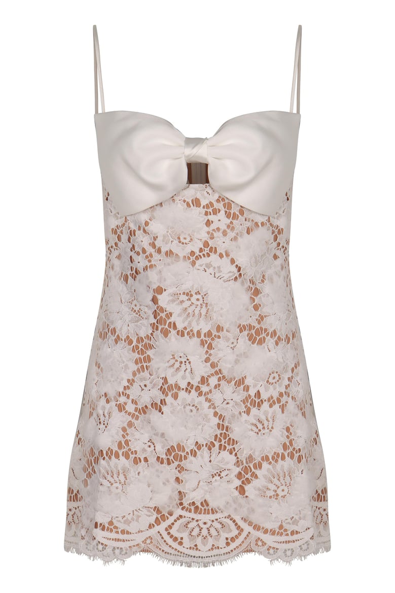 mini dress with lace bow by Selfnex