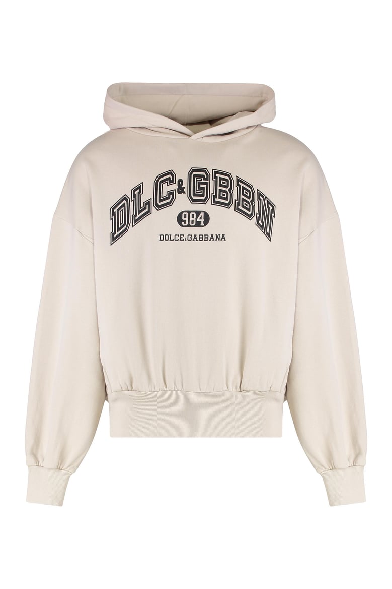 hooded sweatshirt in jersey with print by Selfnex