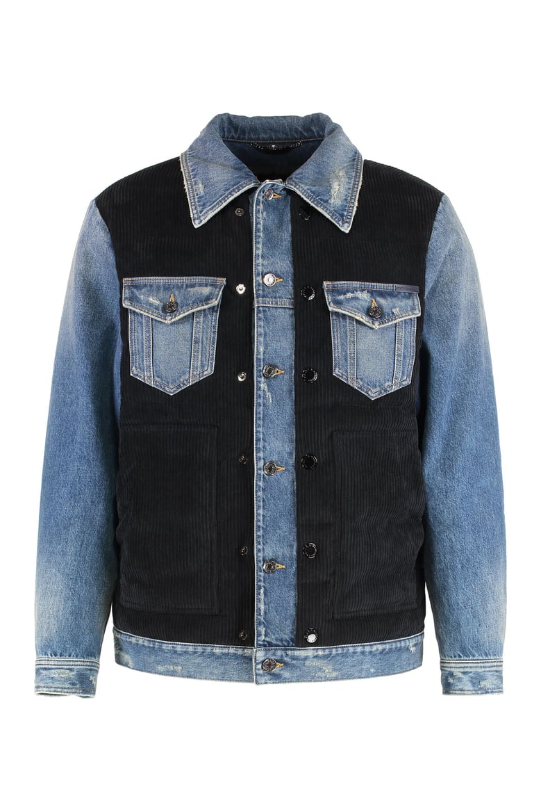 denim padded jacket by Selfnex