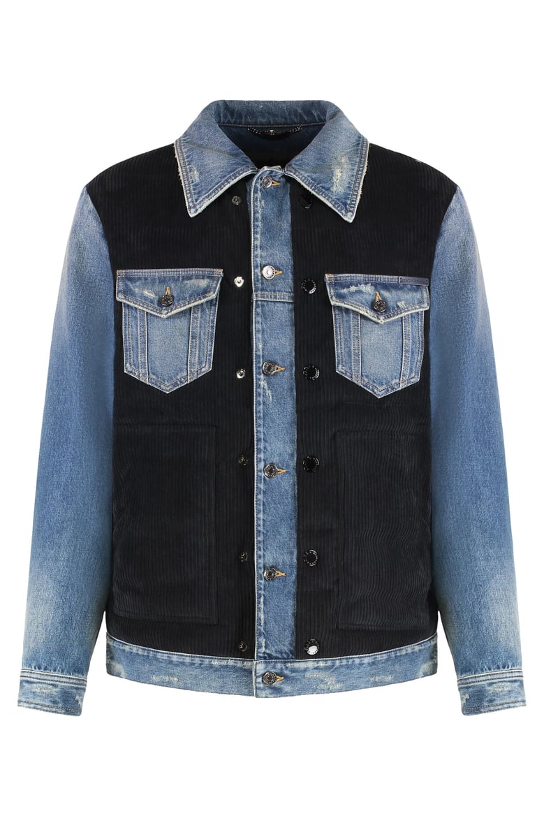 denim padded jacket by Selfnex