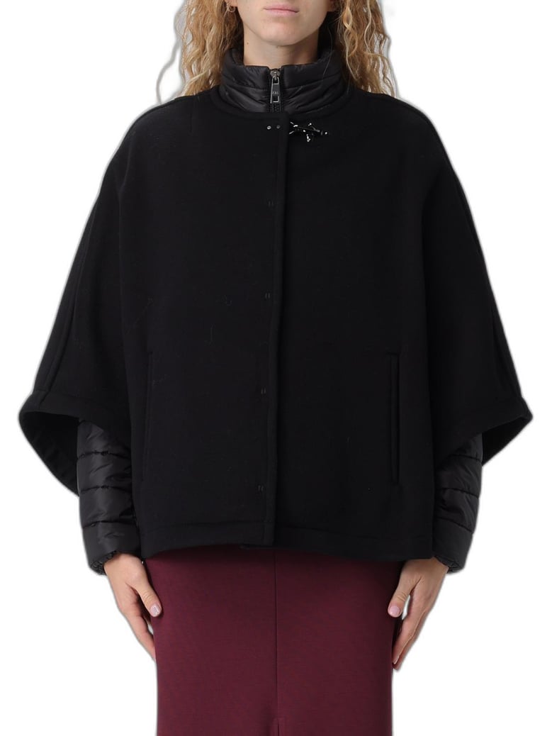 3-in-1 double-sided wool and cashmere cape by Selfnex