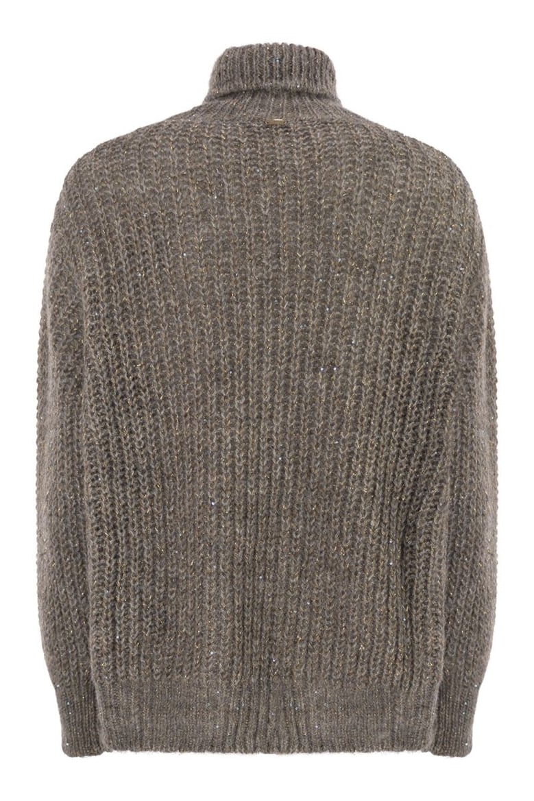 wool and alpaca turtleneck jumper by Selfnex