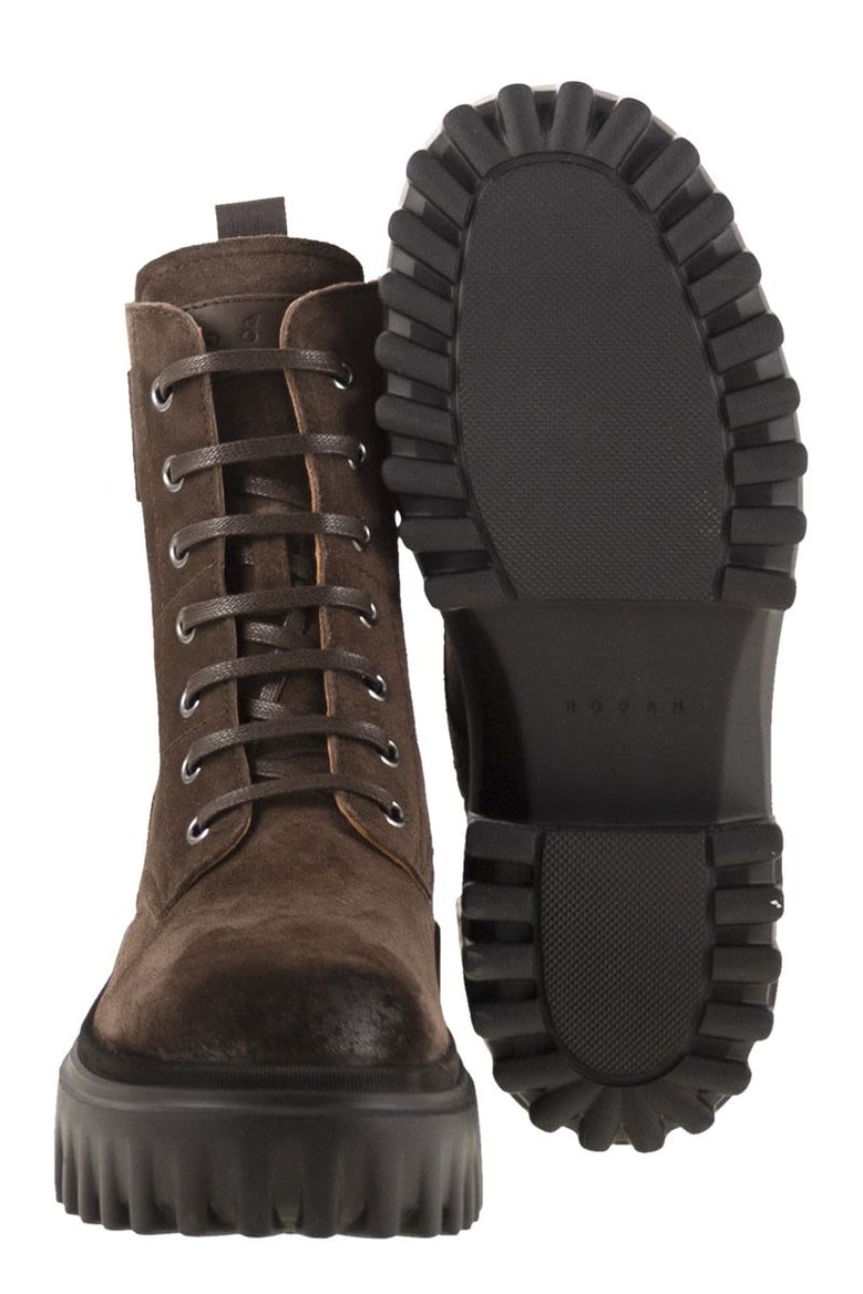 h700 - suede combat boots by Selfnex