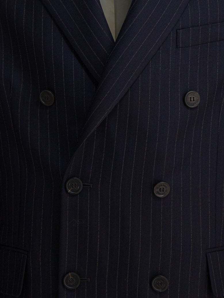 double-breasted wool blazer by Selfnex