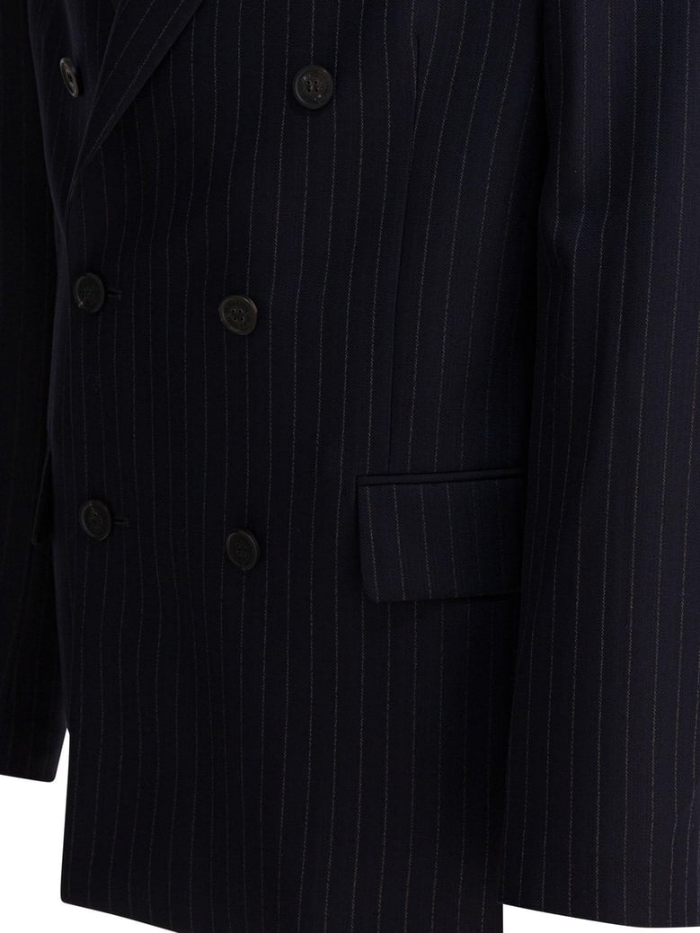 double-breasted wool blazer by Selfnex