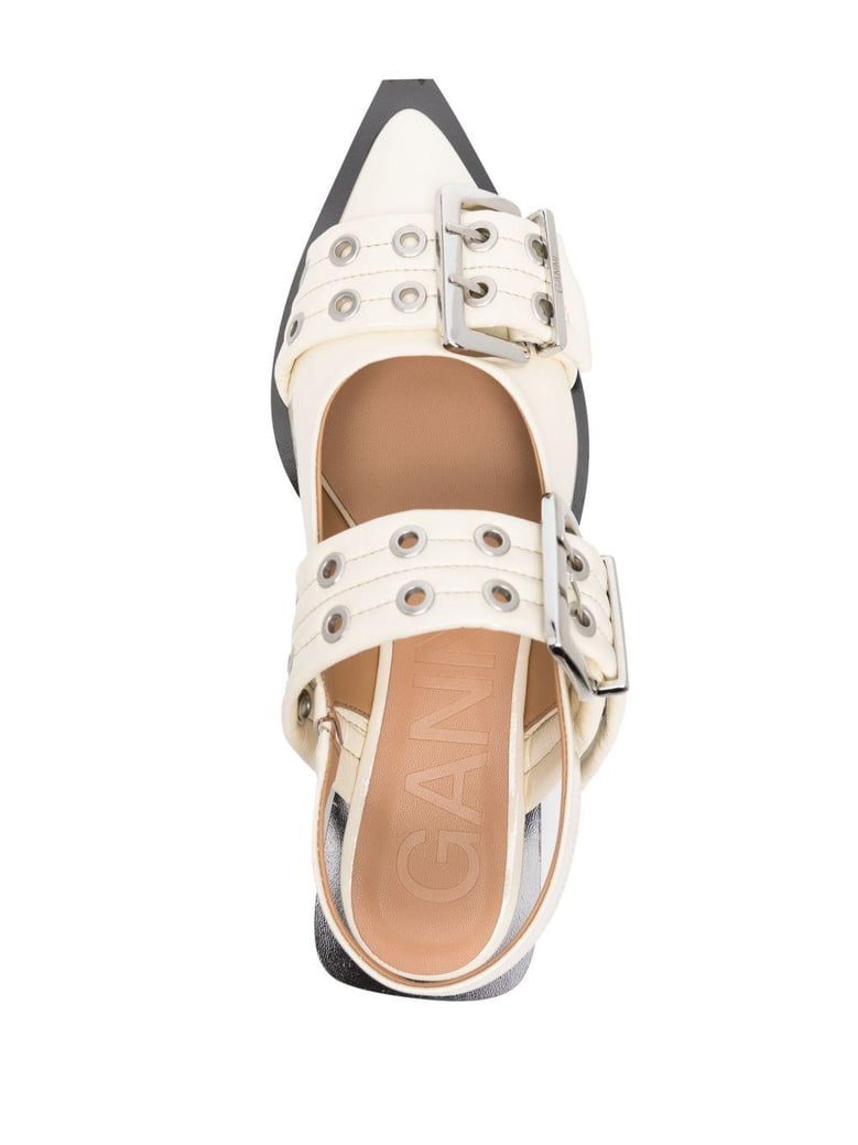 white recycled polyester flat by Selfnex