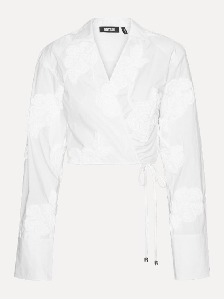 wrap cotton shirt by Selfnex