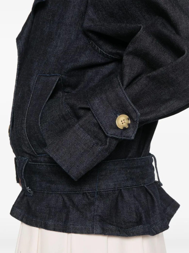 denim trench jacket by Selfnex