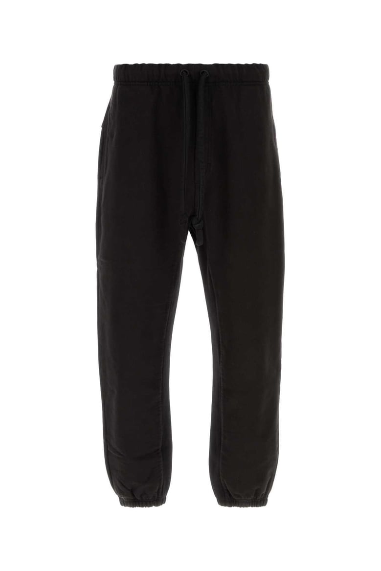 black cotton joggers by Selfnex