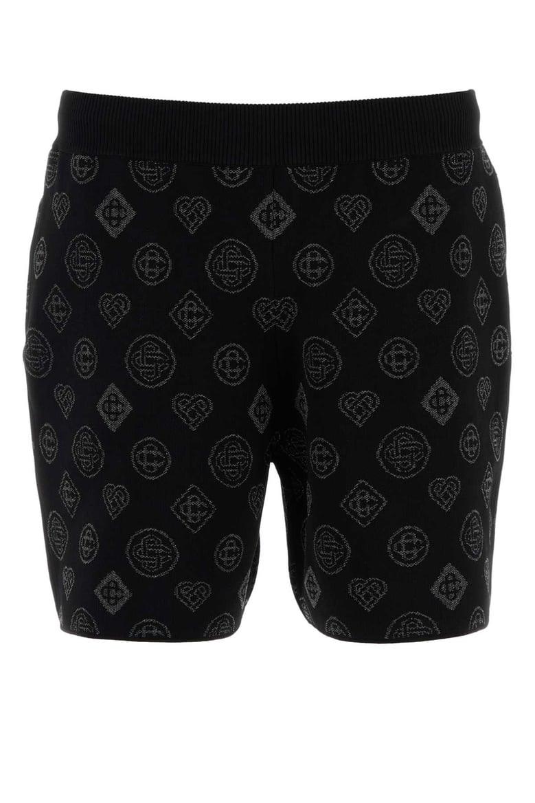embroidered stretch jacquard bermuda shorts by Selfnex