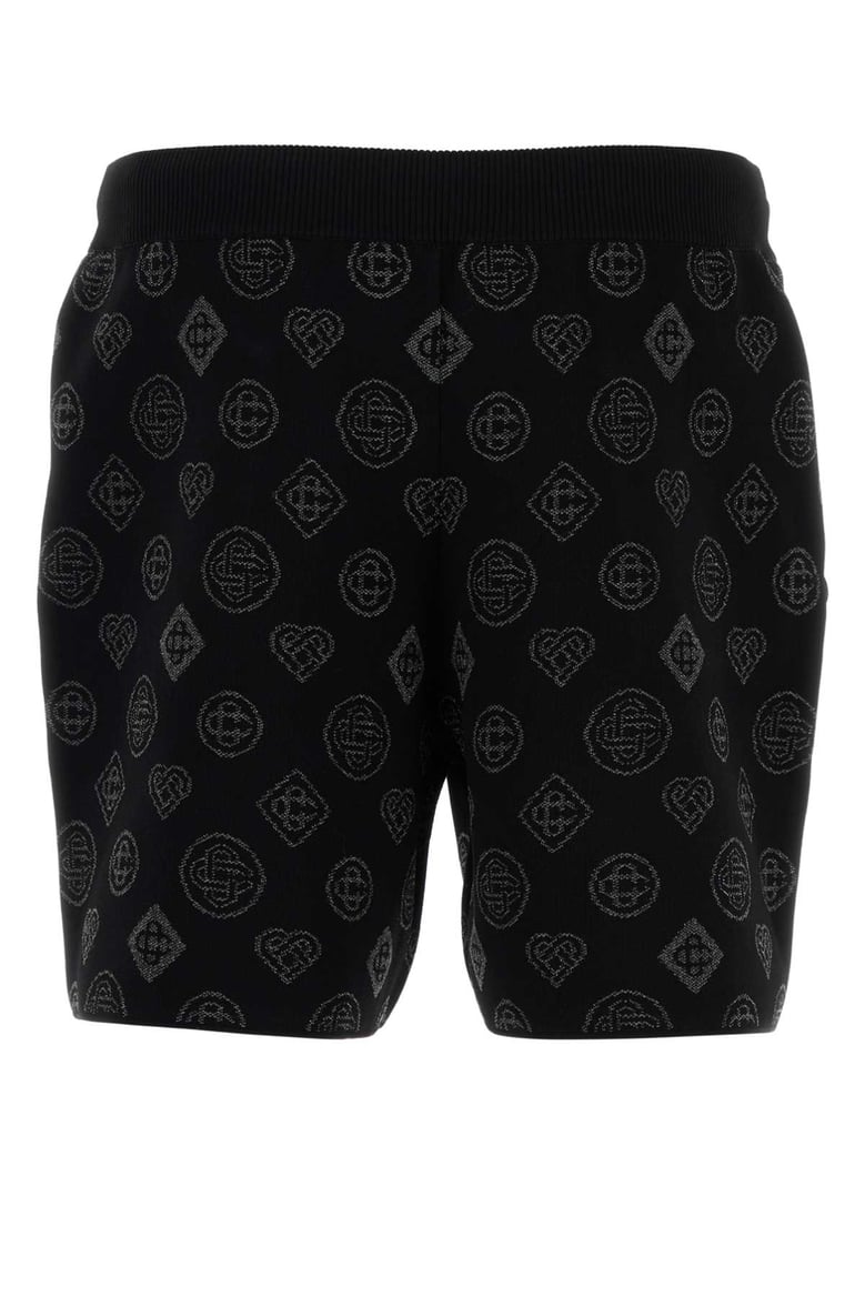 embroidered stretch jacquard bermuda shorts by Selfnex