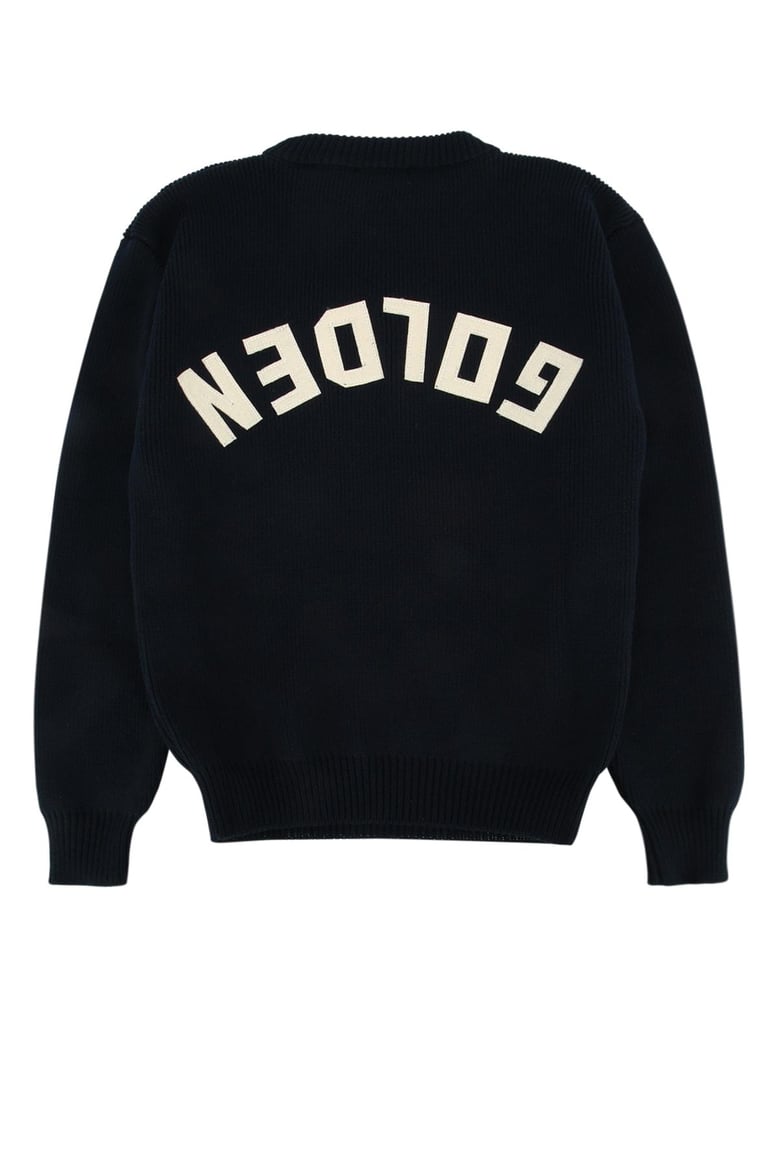navy blue cotton sweater by Selfnex