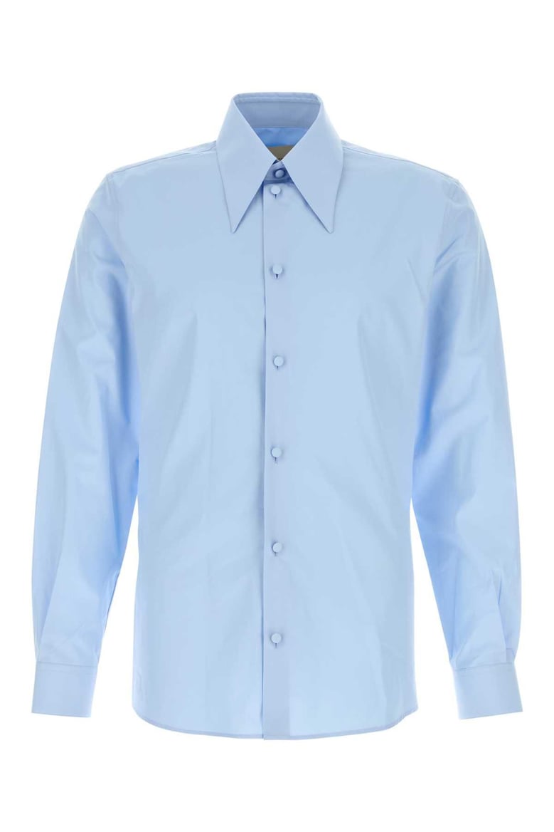 light-blue poplin shirt by Selfnex