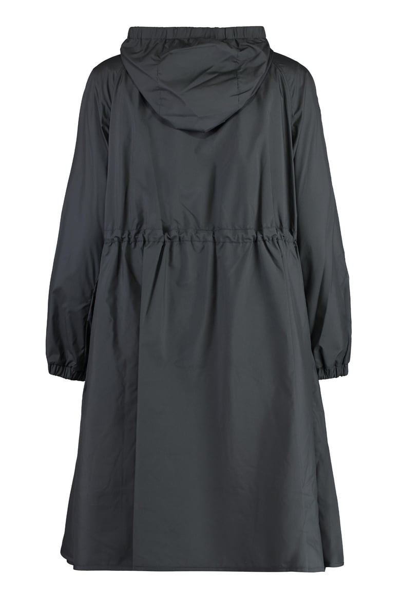 ioudith hooded techno fabric raincoat by Selfnex