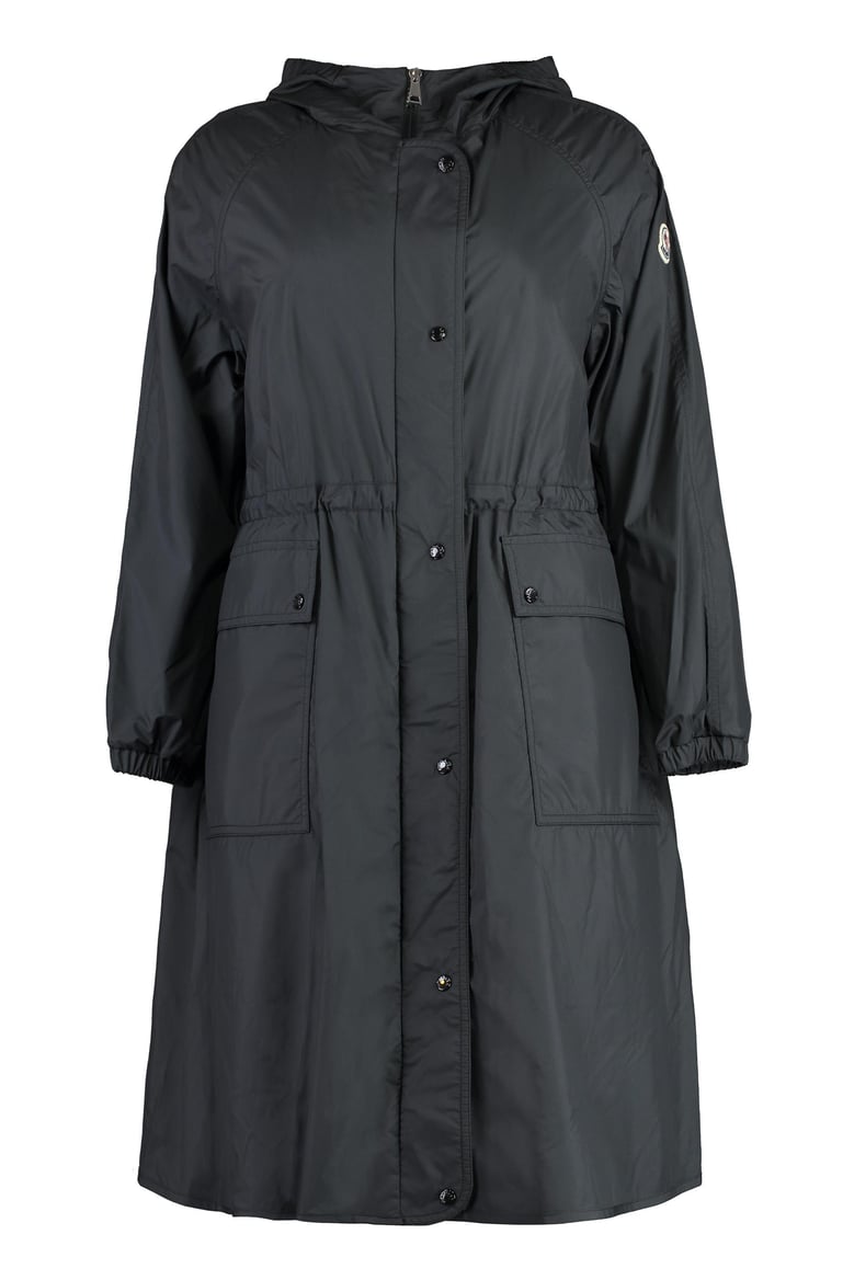 ioudith hooded techno fabric raincoat by Selfnex