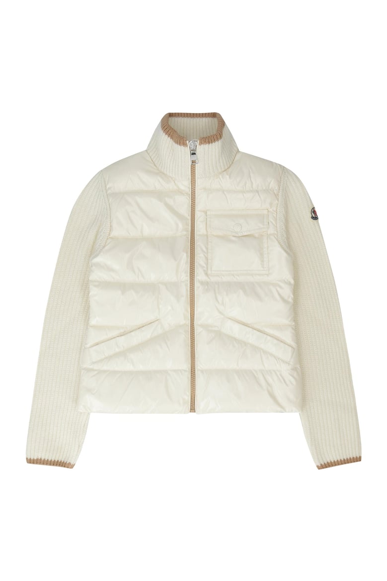cardigan with padded front panel by Selfnex