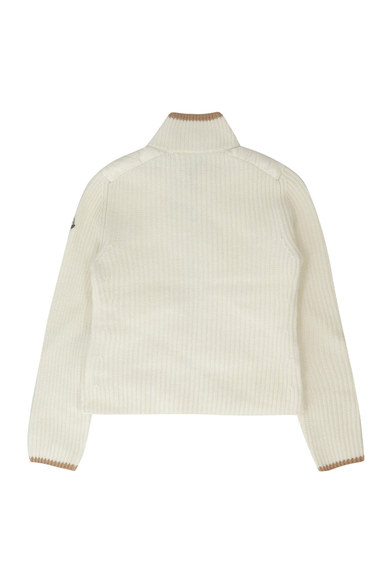 cardigan with padded front panel by Selfnex