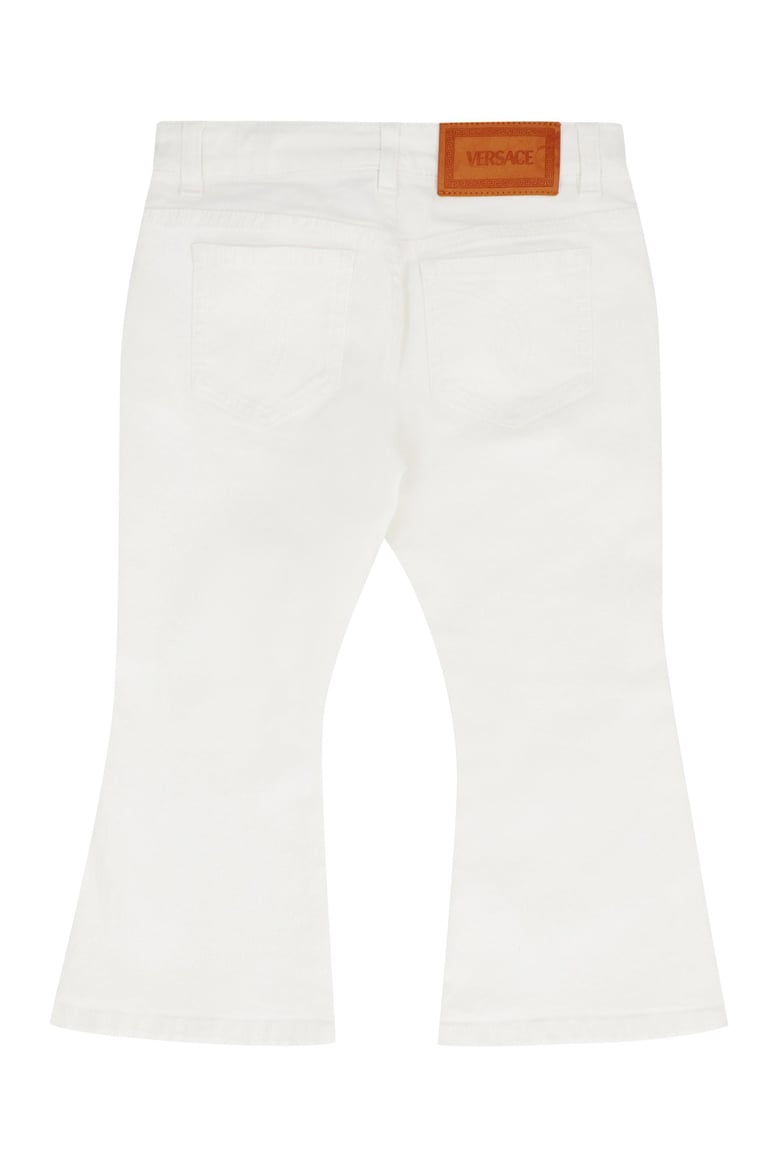 cotton flared jeans by Selfnex