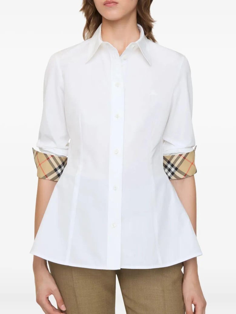 eliza cotton shirt with drop waist by Selfnex