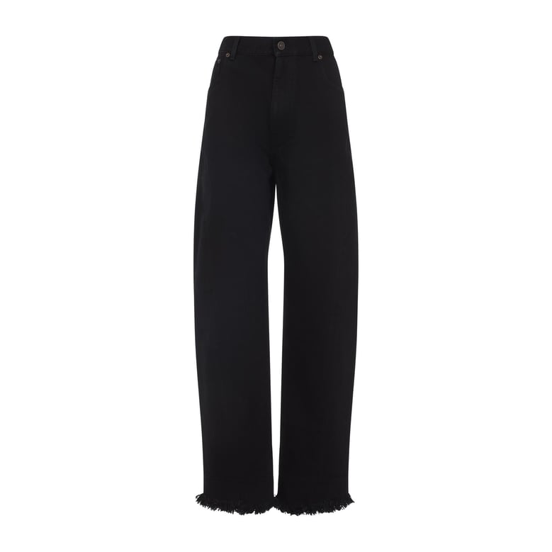 black arch denim jeans by Selfnex