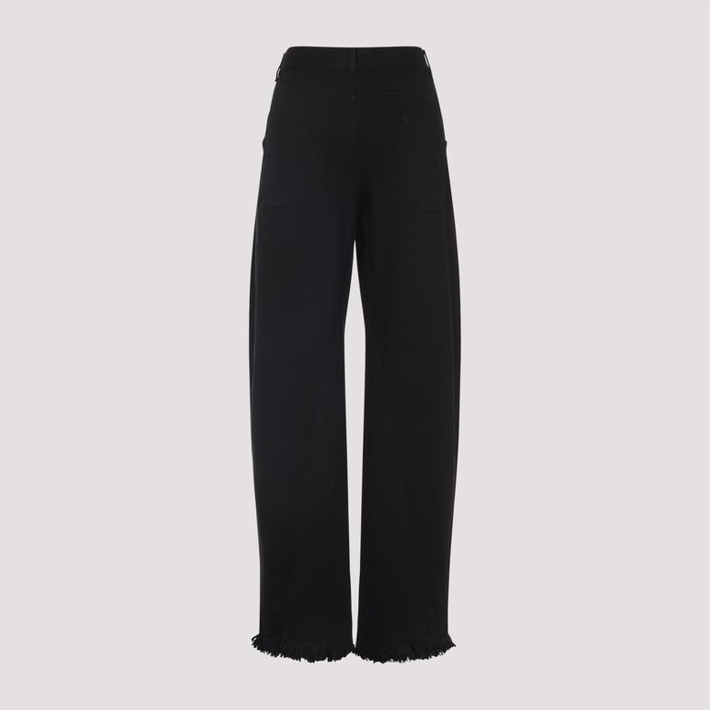 black arch denim jeans by Selfnex