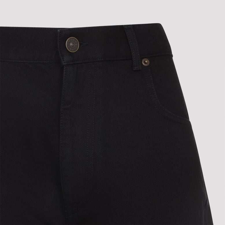 black arch denim jeans by Selfnex
