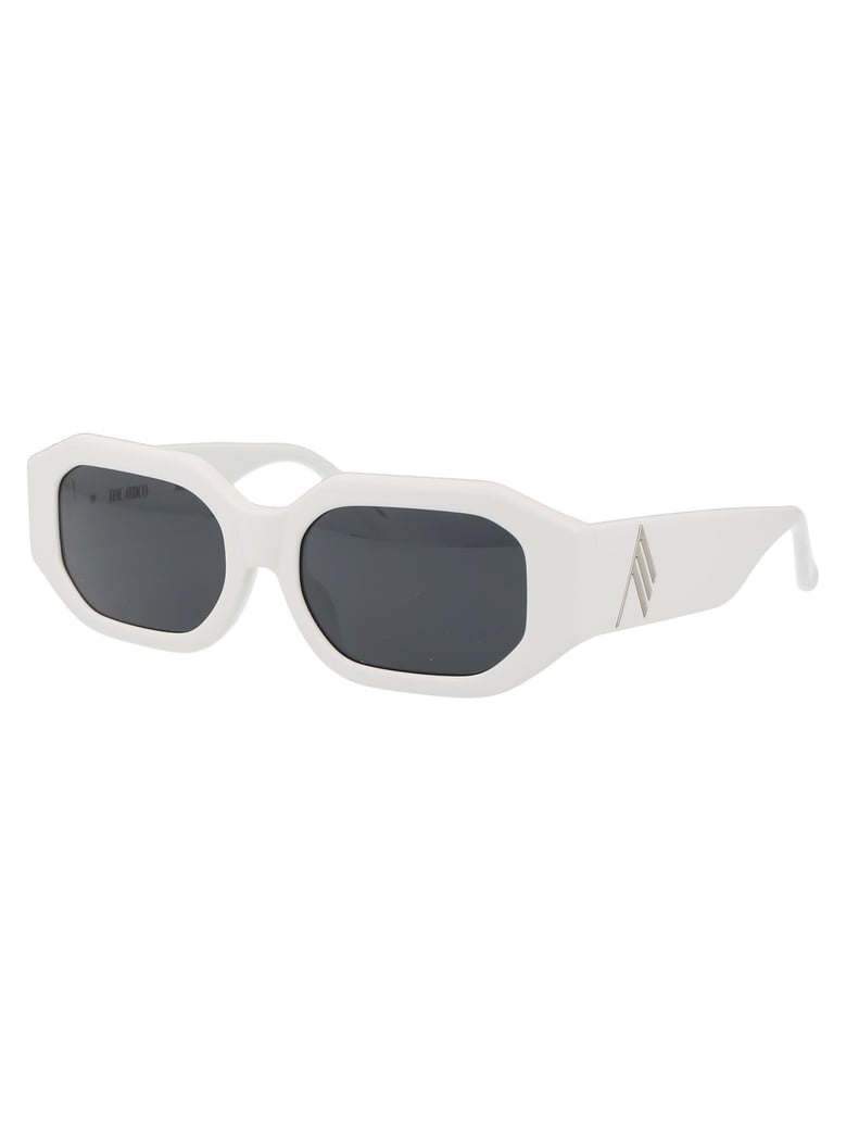 white/silver/grey acetate sunglasses by Selfnex