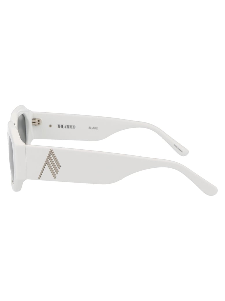 white/silver/grey acetate sunglasses by Selfnex