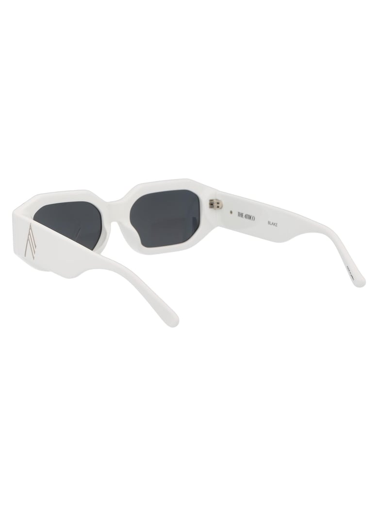 white/silver/grey acetate sunglasses by Selfnex
