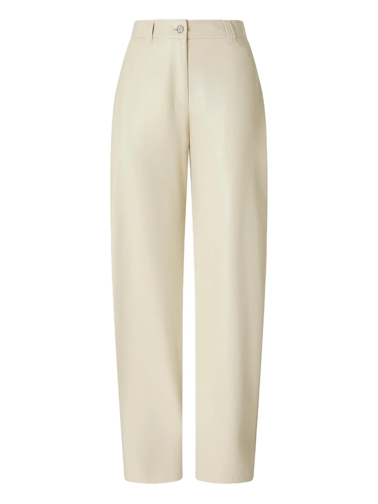 balloon pants in eco-leather by Selfnex