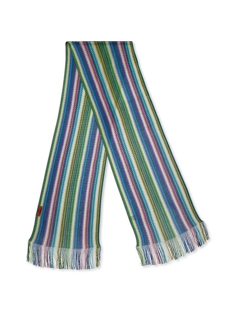zig zag striped scarf by Selfnex