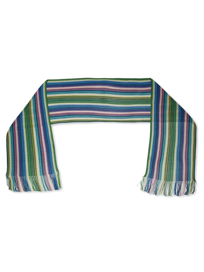 zig zag striped scarf by Selfnex