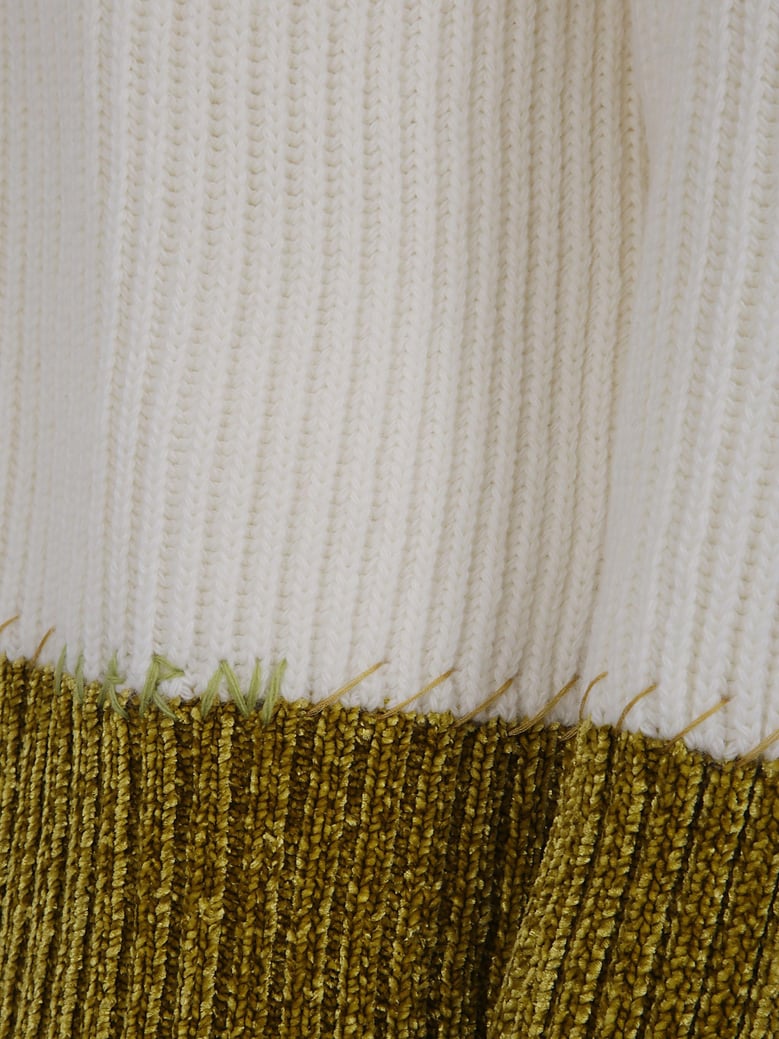 ribbed crew wool sweater by Selfnex