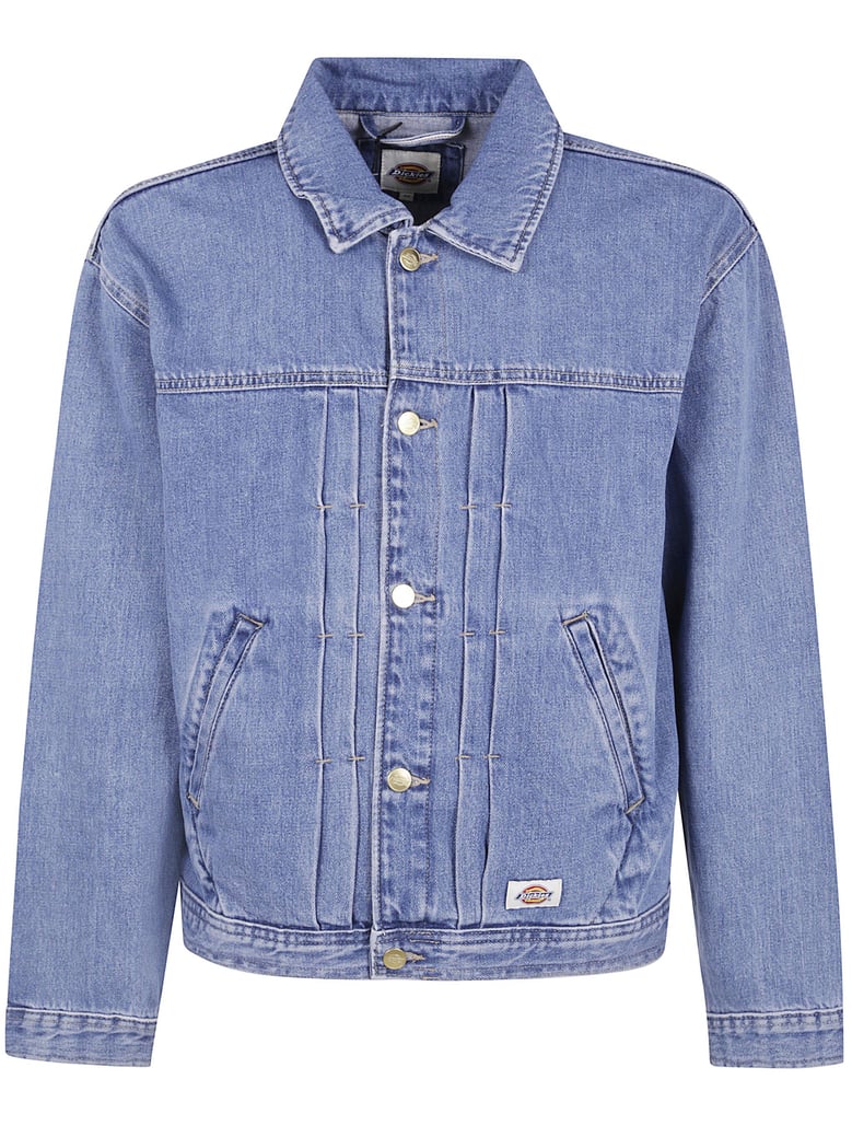selvedge pleated denim jacket by Selfnex