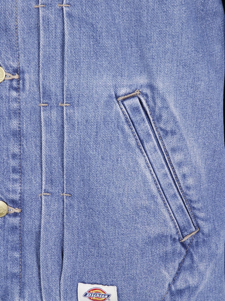 selvedge pleated denim jacket by Selfnex