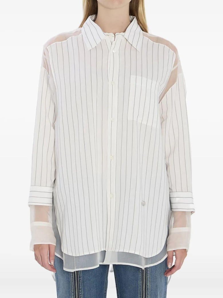 pinstripe petit grand shirt by Selfnex