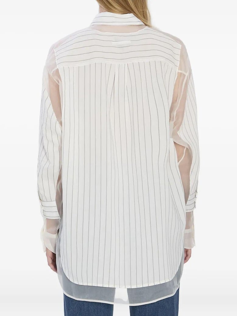 pinstripe petit grand shirt by Selfnex