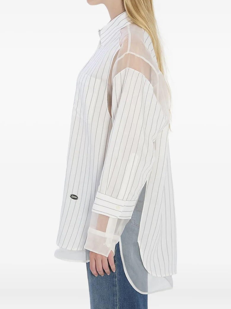 pinstripe petit grand shirt by Selfnex