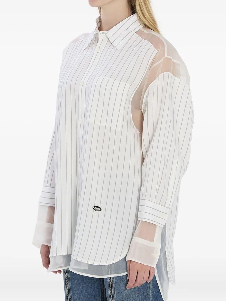 pinstripe petit grand shirt by Selfnex