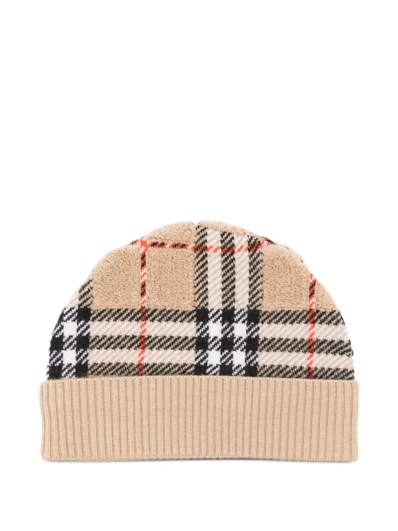 towelling chk beanie by Selfnex