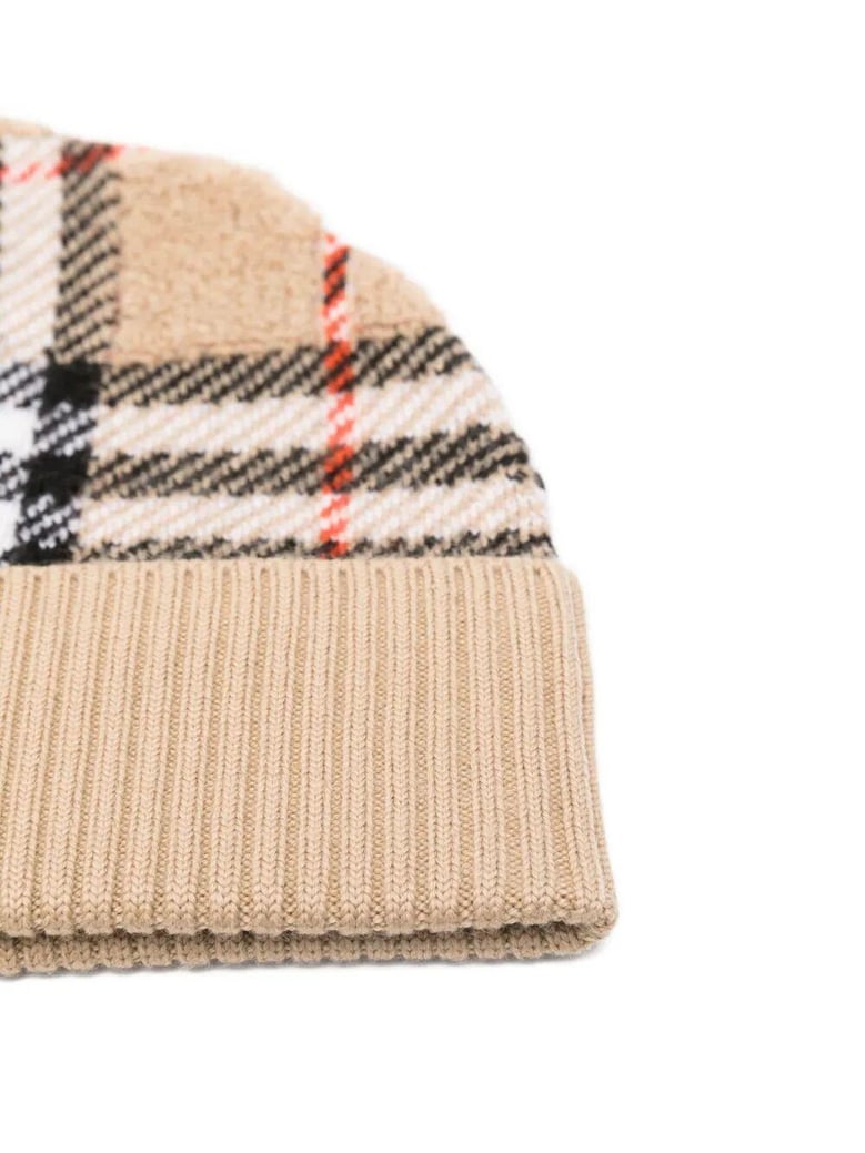 towelling chk beanie by Selfnex