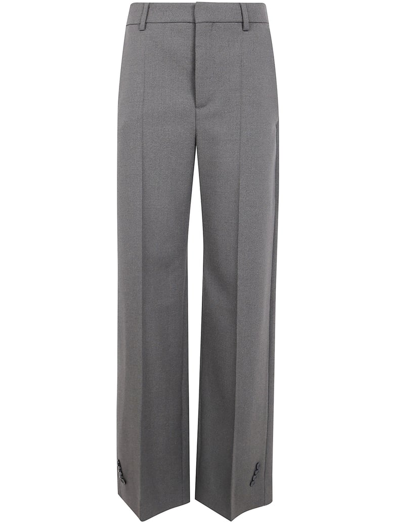 tailoring trouser with hem buttoning detail by Selfnex