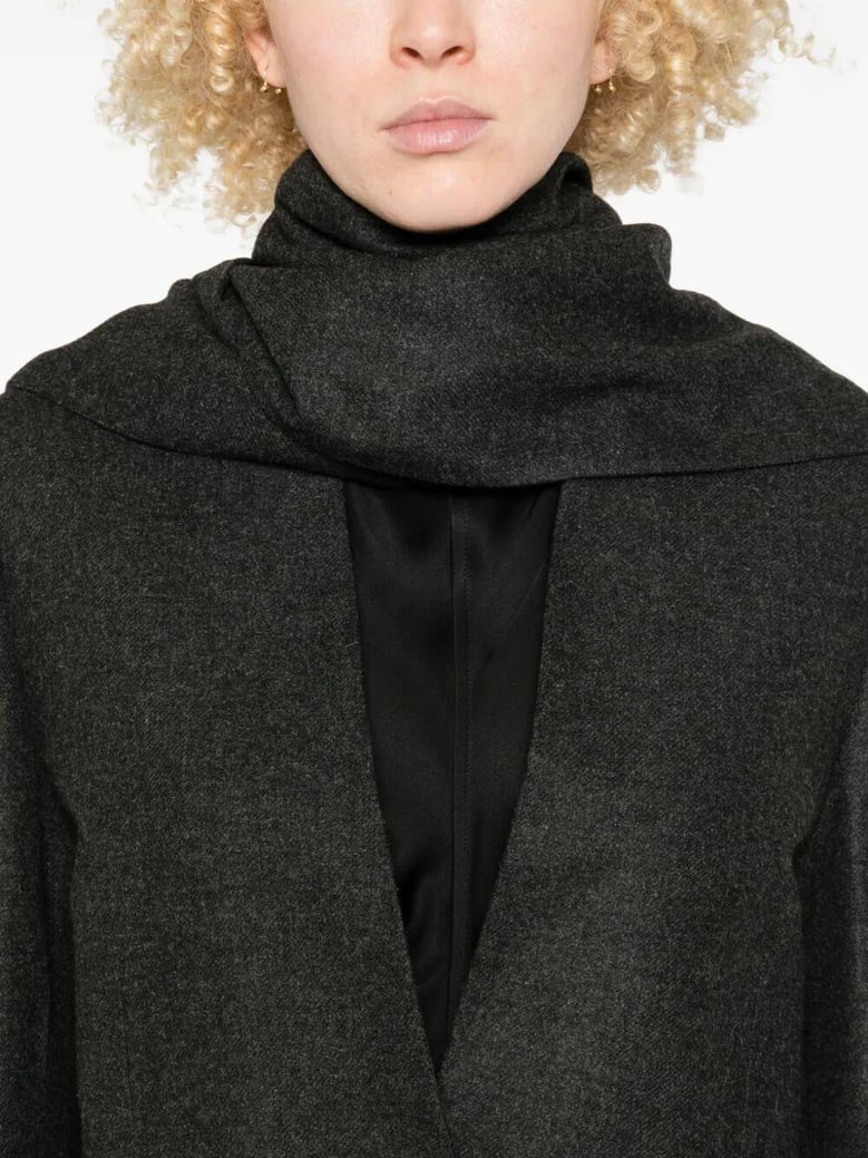 viscose wool scarf blazer by Selfnex