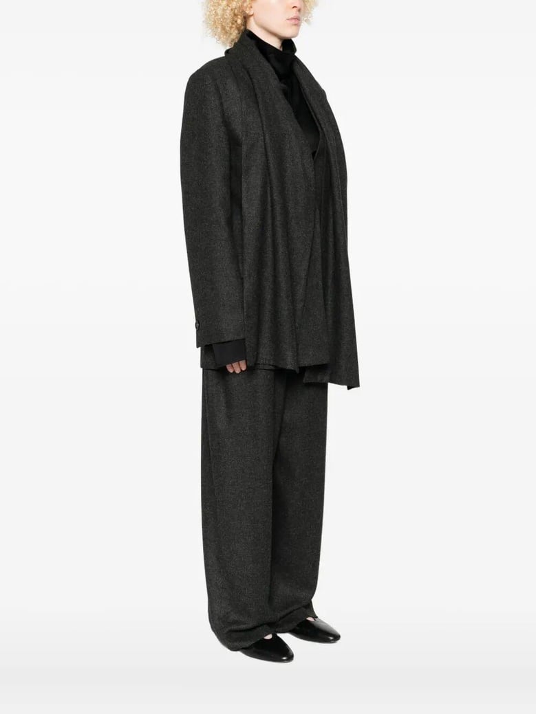 viscose wool scarf blazer by Selfnex