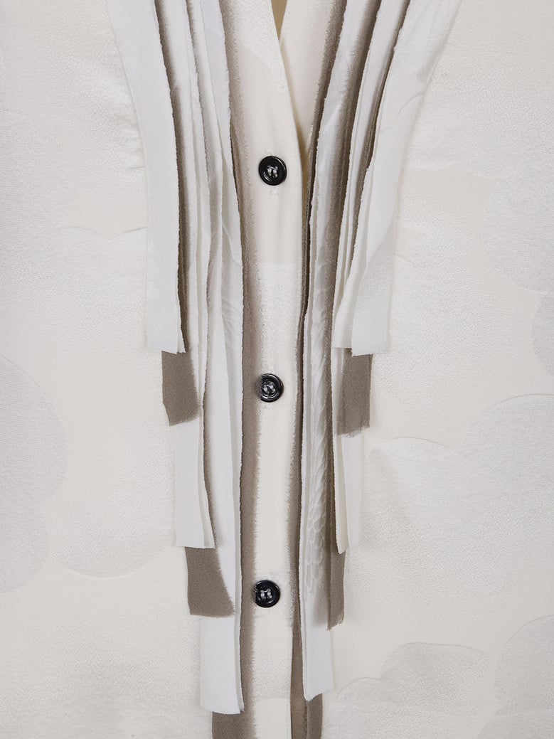 kimono shirt with ruffles by Selfnex
