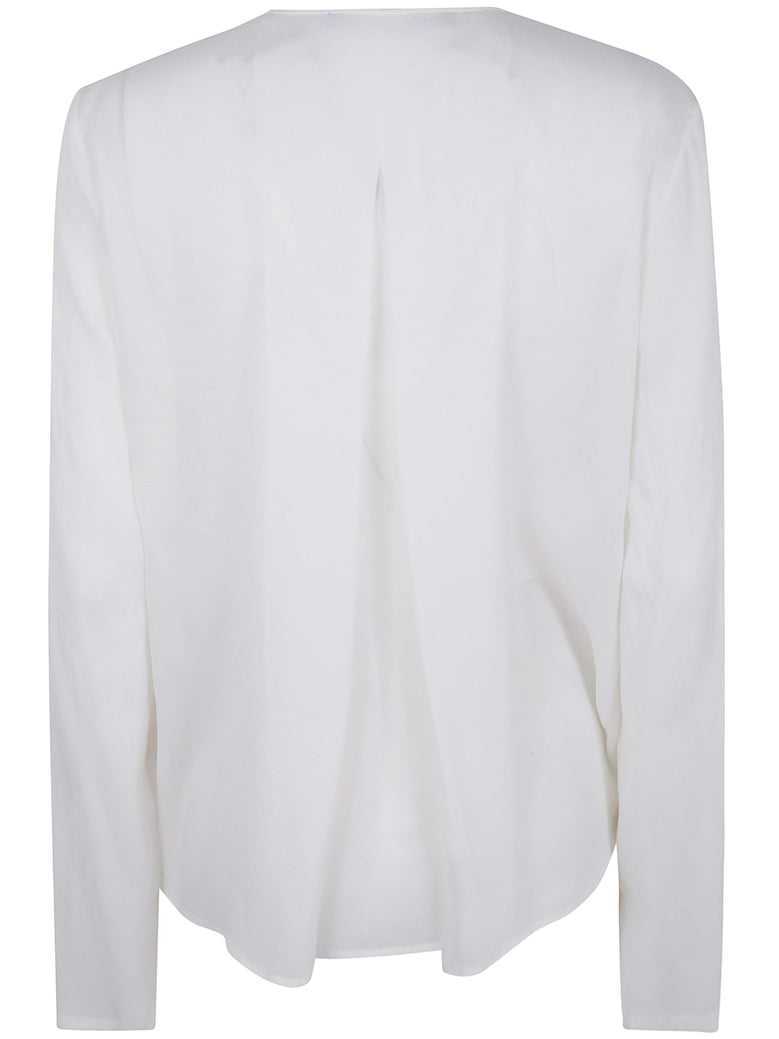silk shirt with ruffles by Selfnex