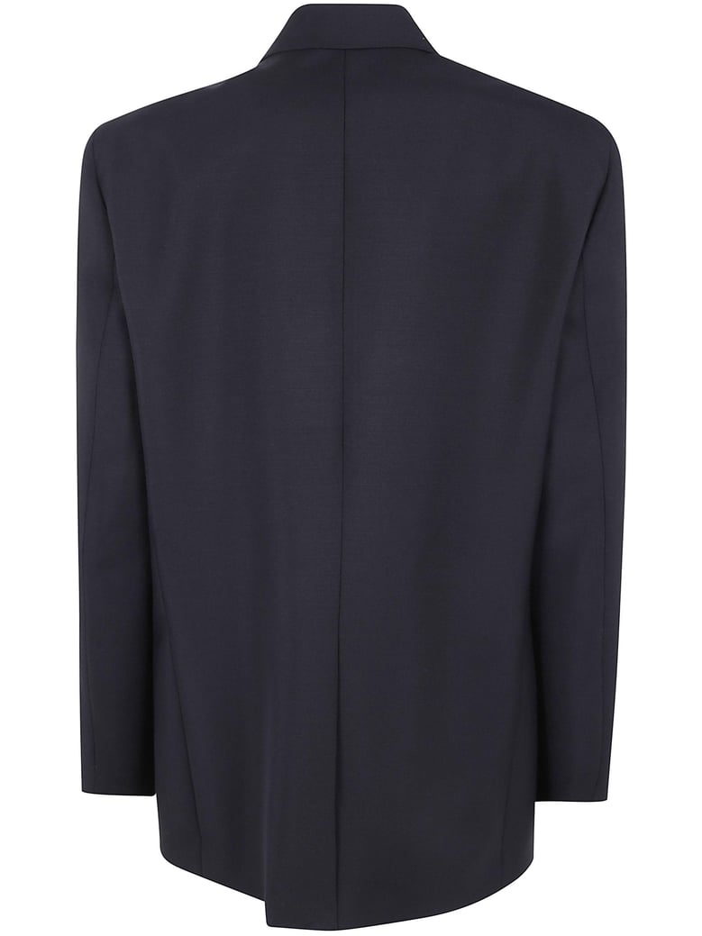 contrast detail blazer by Selfnex